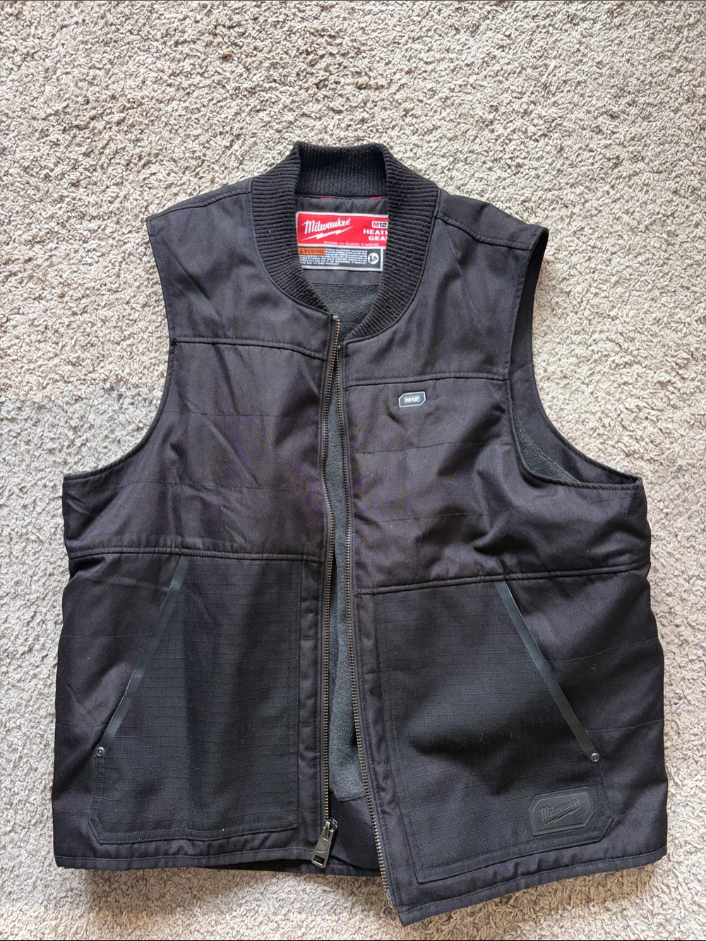 Black Workwear Insulated Vest